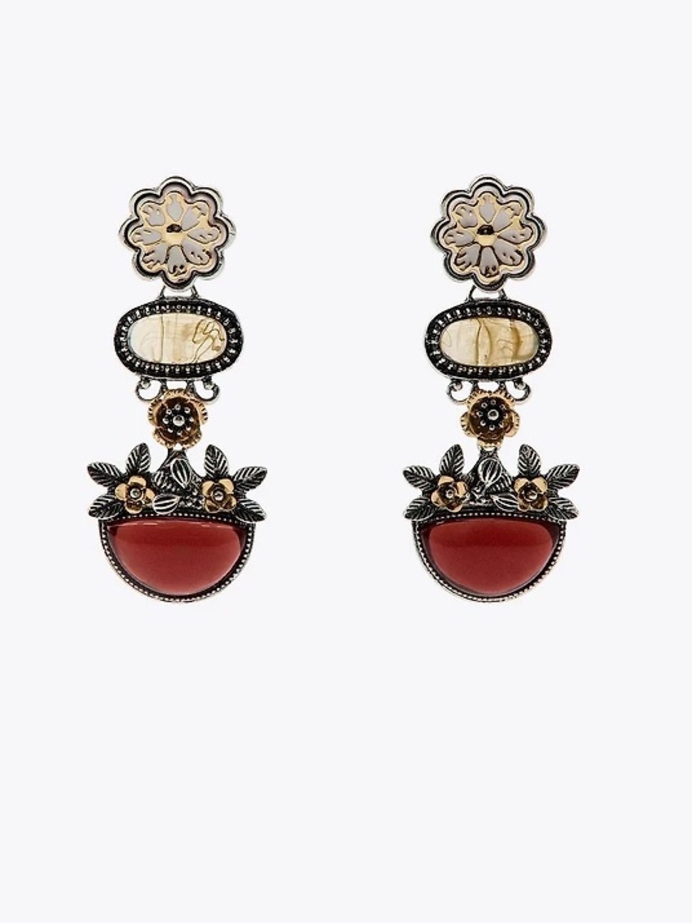 Zara Floral Drop Earrings - Women Jewelry